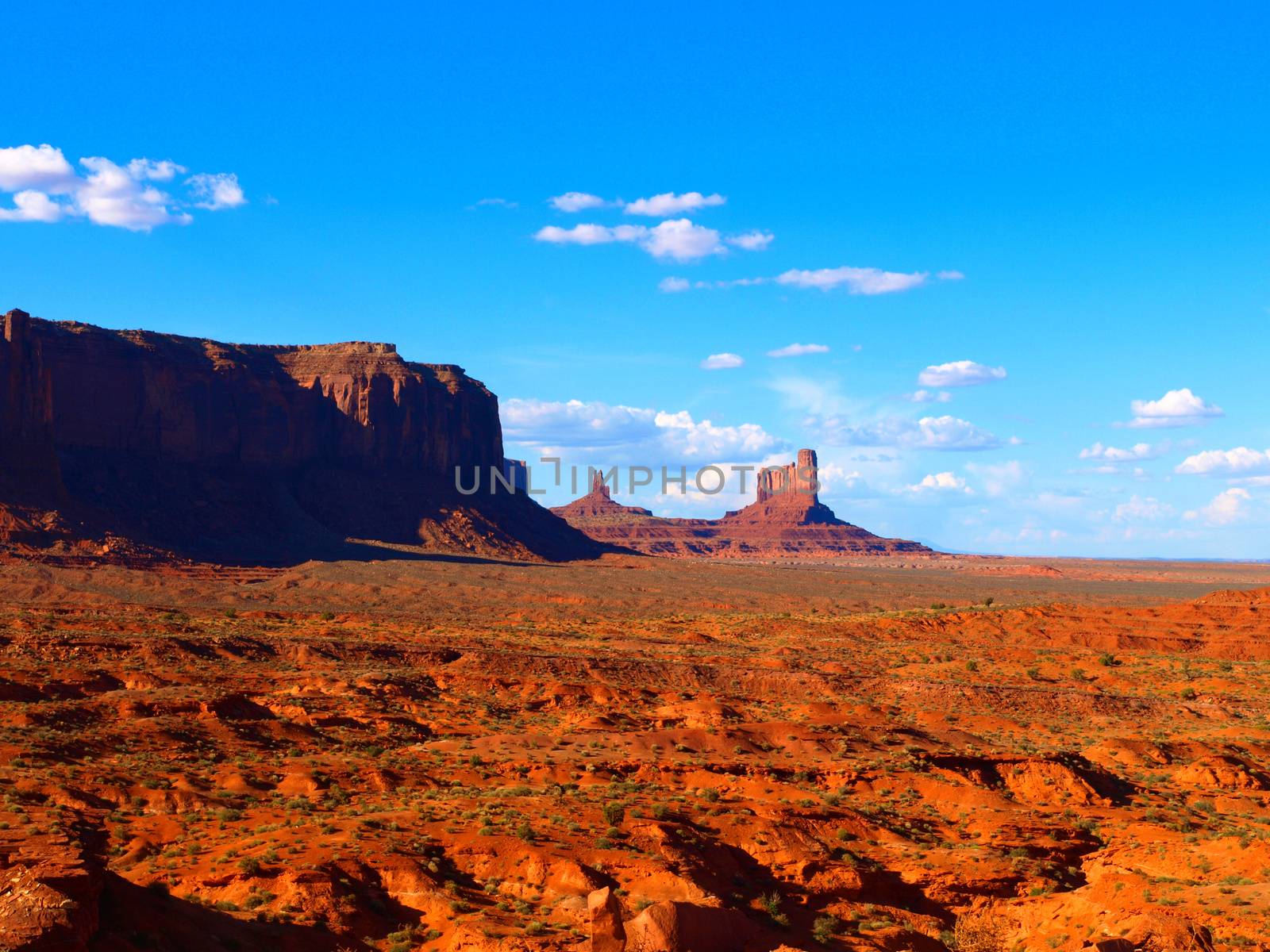 Orange rock formations of Monument Valley (Utah, USA)