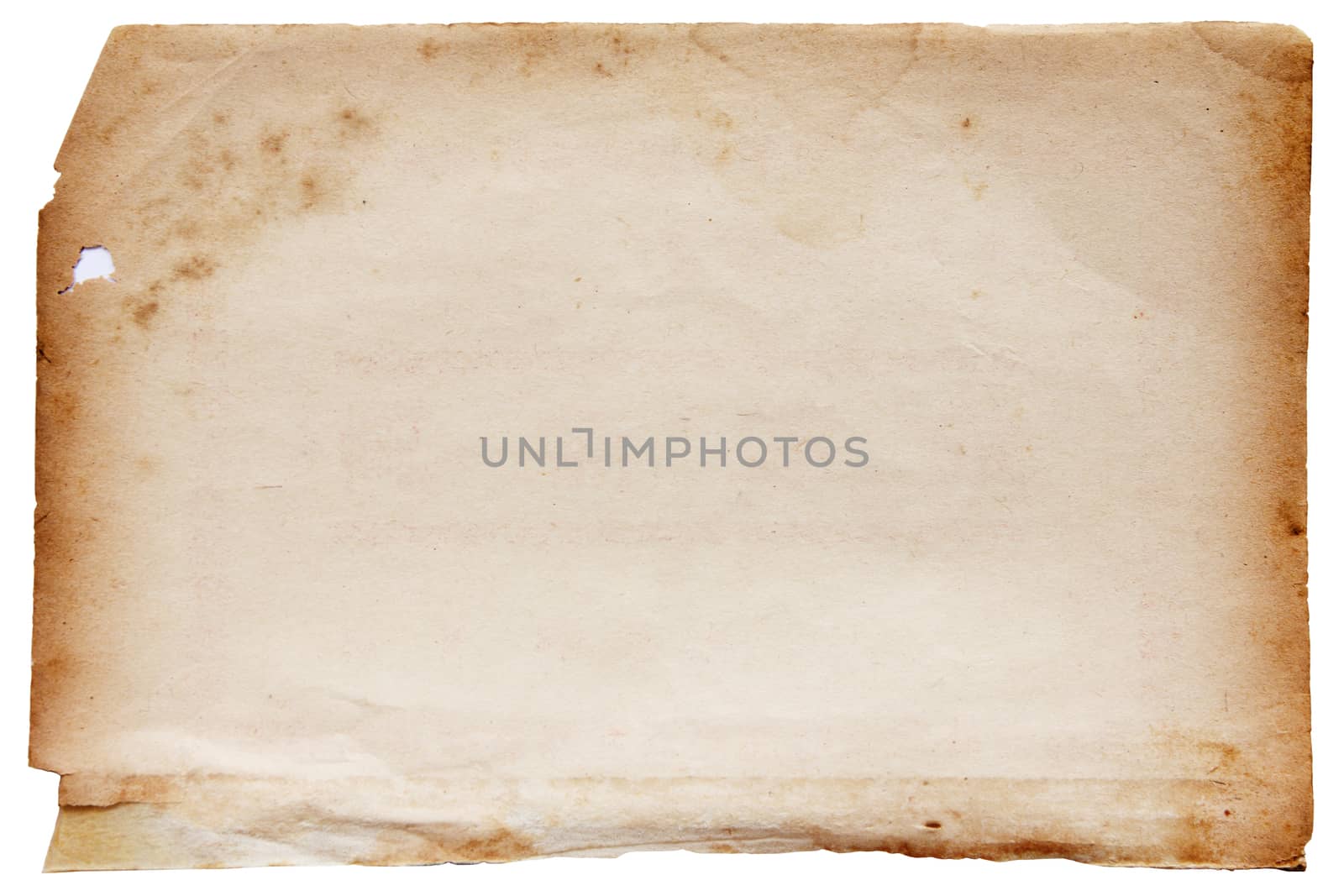 Vintage old paper with clipping path