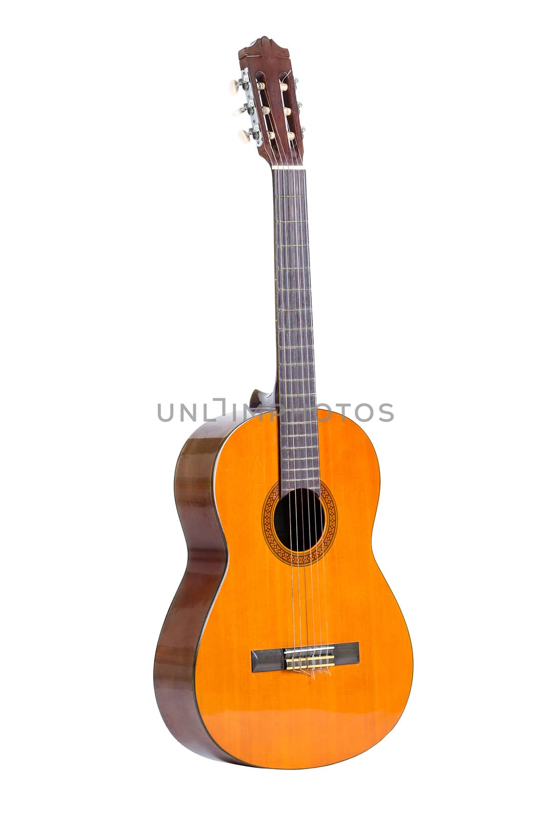 classic guitar isolated on white background