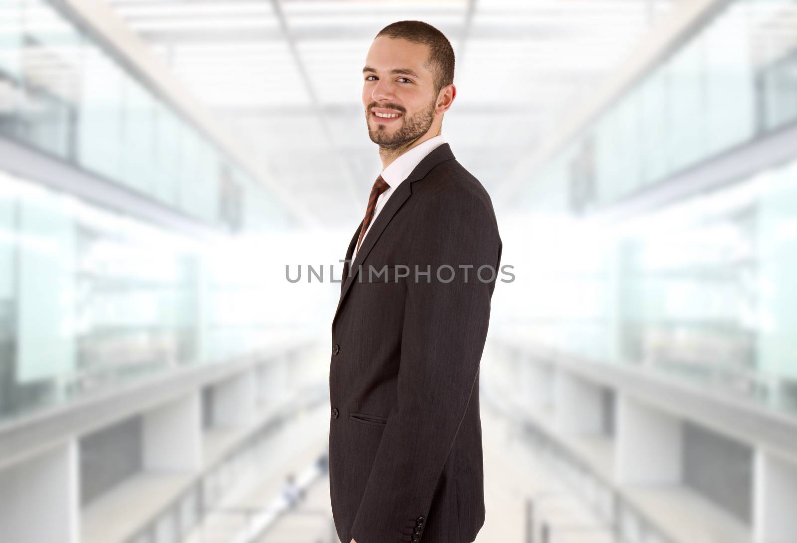 young business man portrait at the office