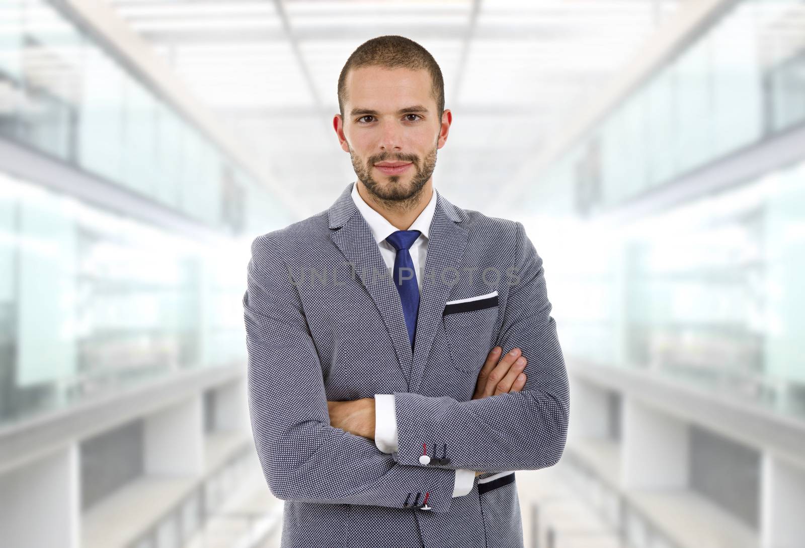 young business man portrait at the office