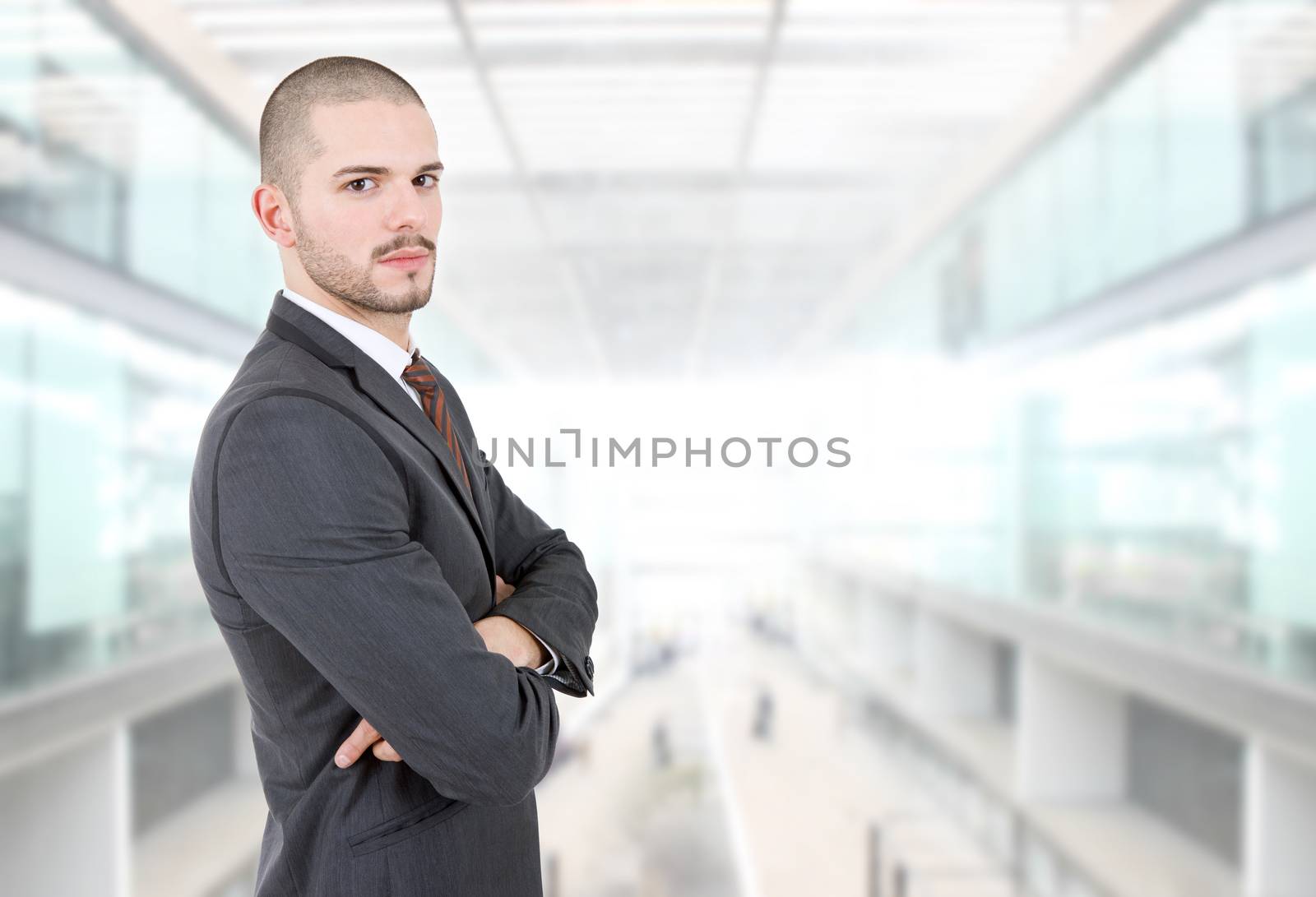 young business man portrait at the office