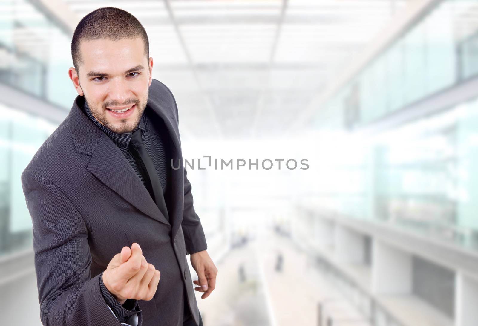 young business man portrait at the office