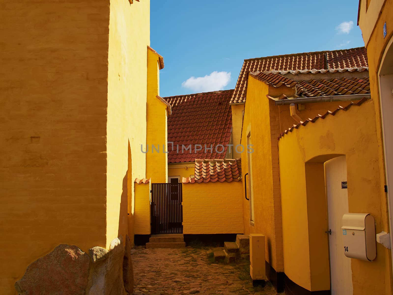 Colored traditional Danish houses by Ronyzmbow