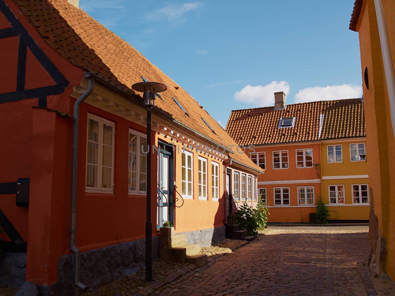 Colored traditional Danish houses by Ronyzmbow