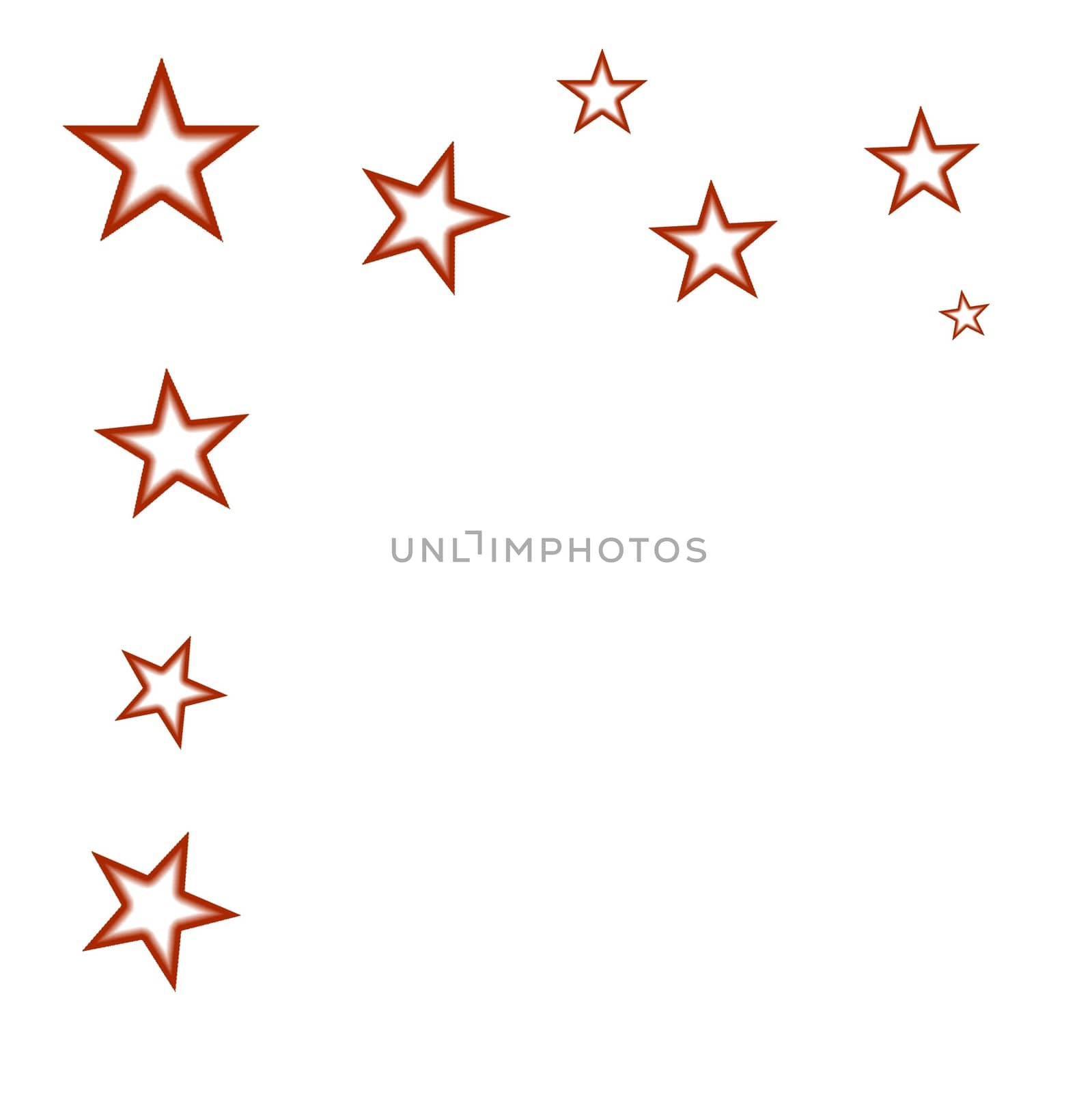 Digital computer graphic - abstraction background with a stars for design