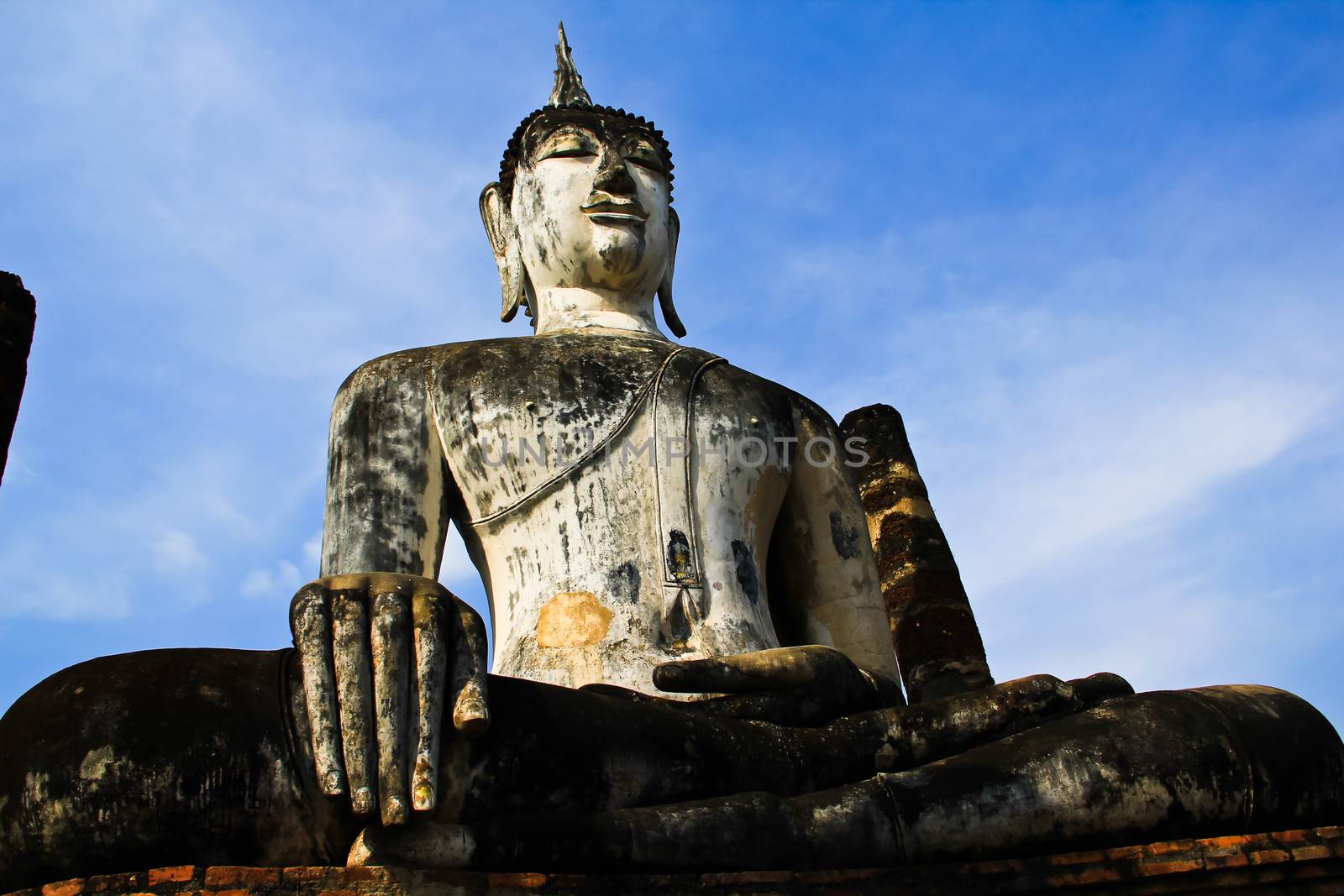 buddha statue in Sukhothai historic park by nitimongkolchai