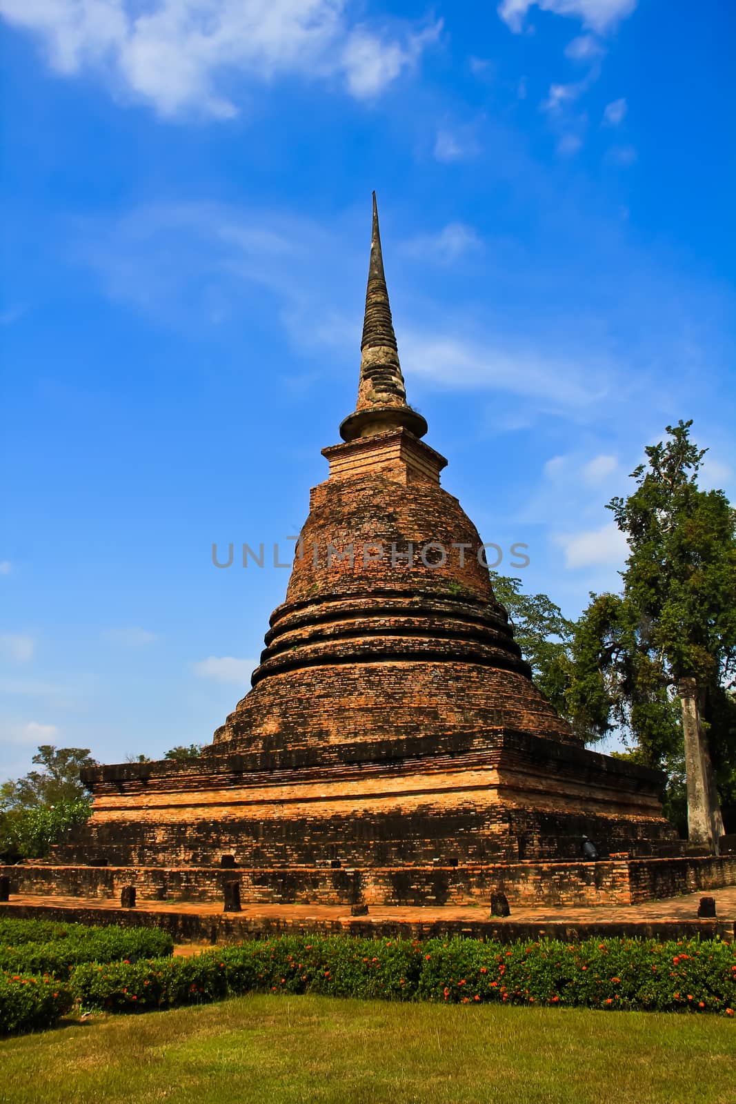 buddha statue in Sukhothai historic park by nitimongkolchai