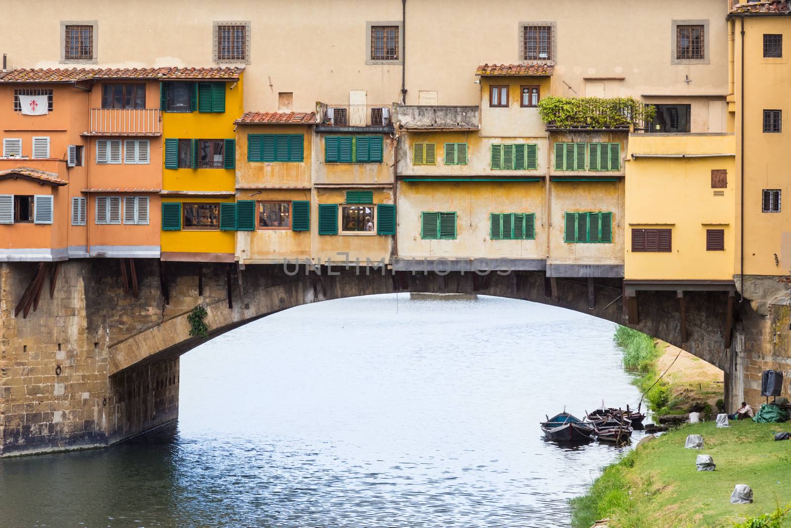 Ponte Vecchio over Arno river in Florence, Italy.
