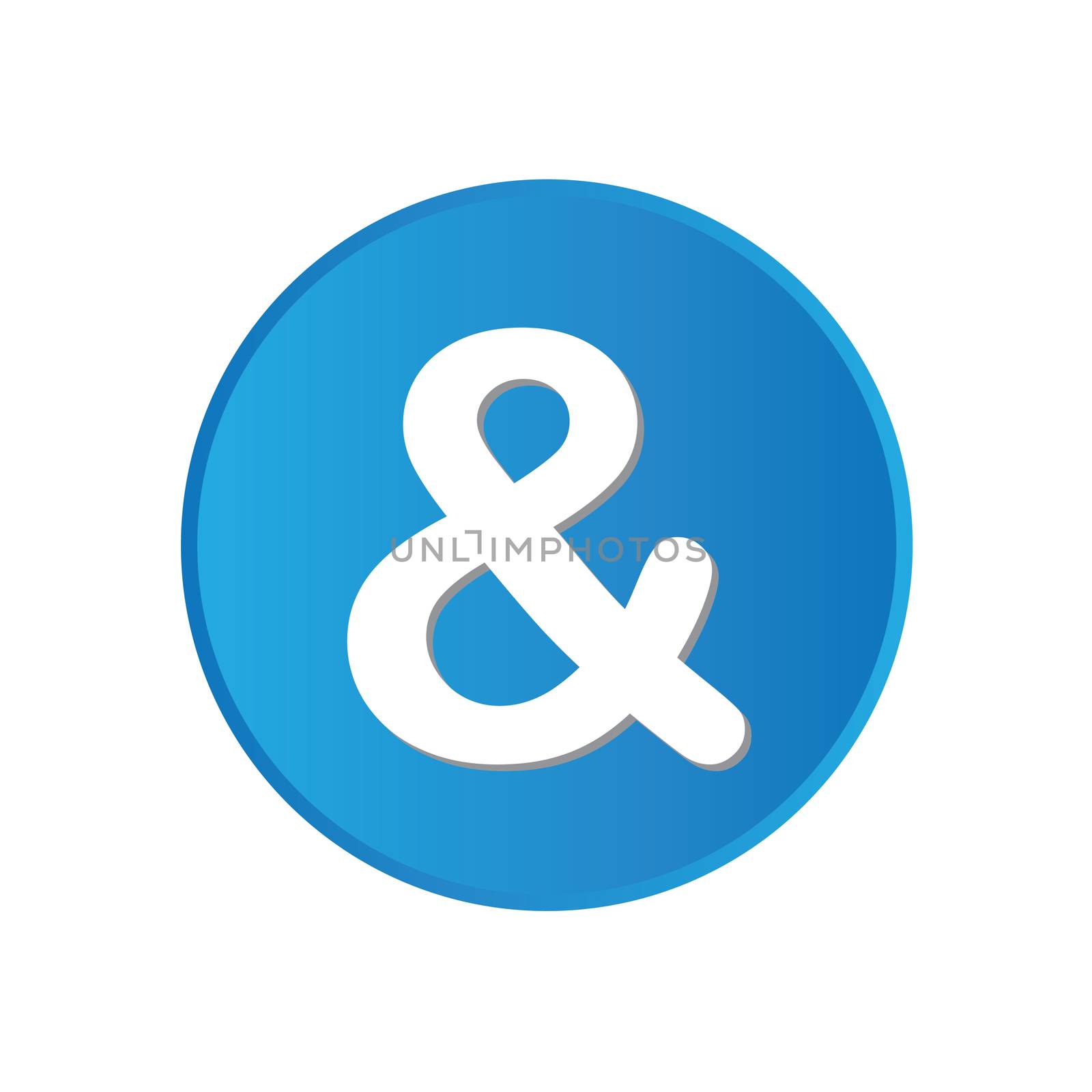 Colorful square buttons for website or app - Ampersand
