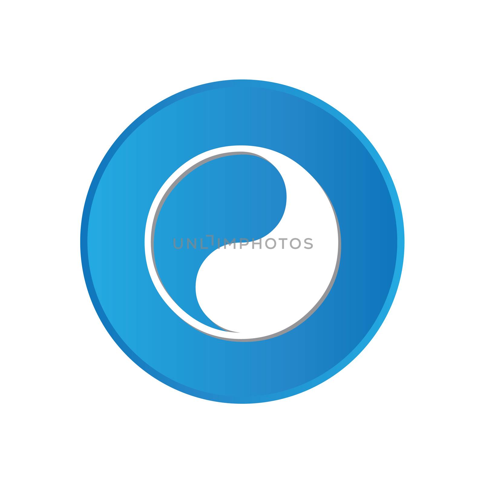 Colorful square buttons for website or app - Ying Yang