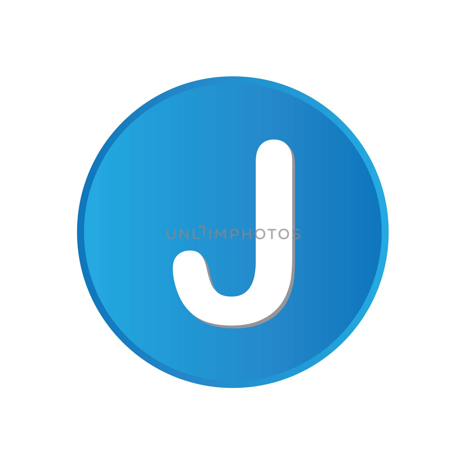 Colorful square buttons for website or app - J