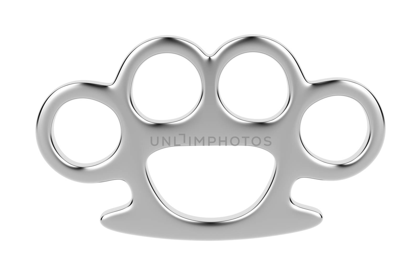 Brass knuckles isolated on white background 