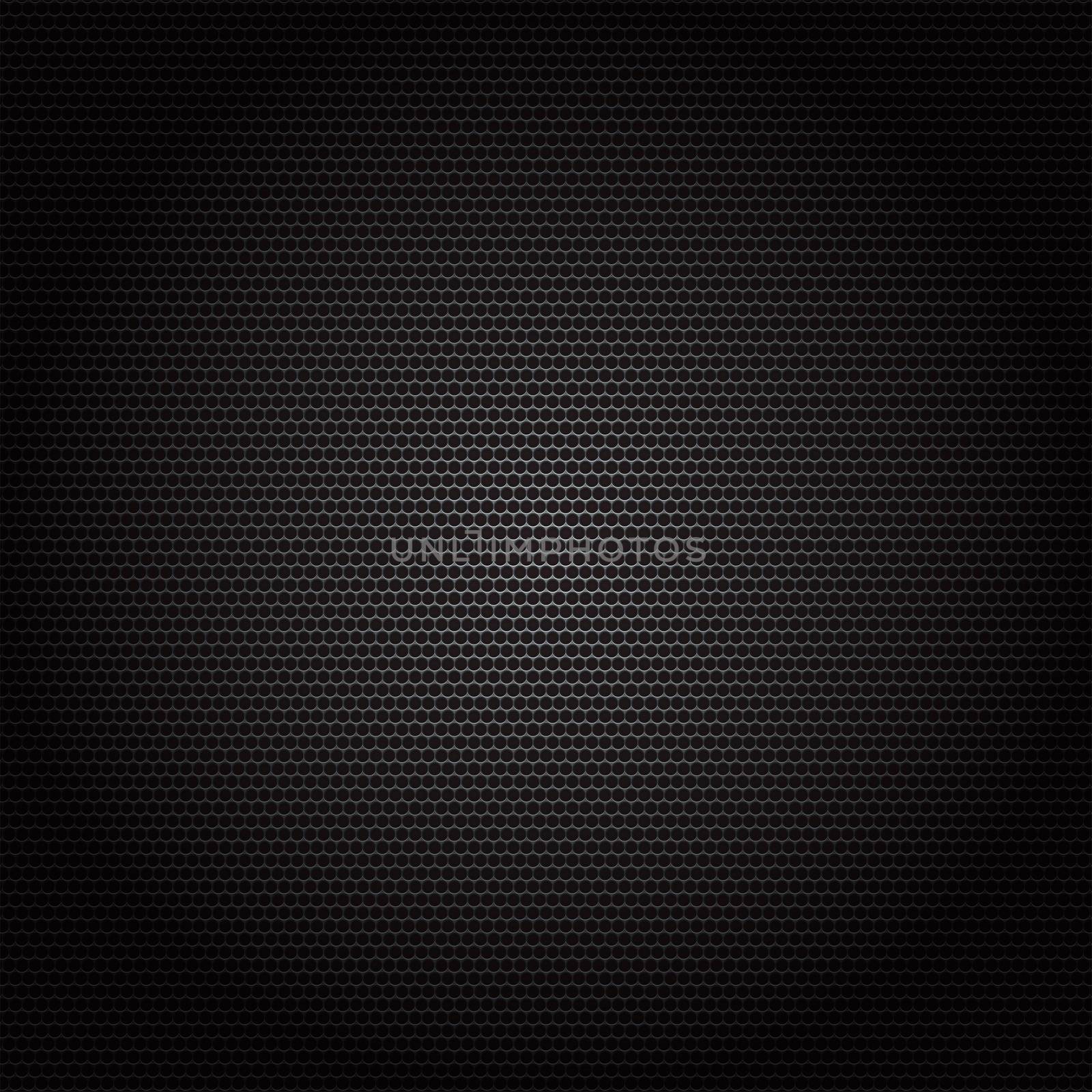 Texture metal surface dotted perforated black background