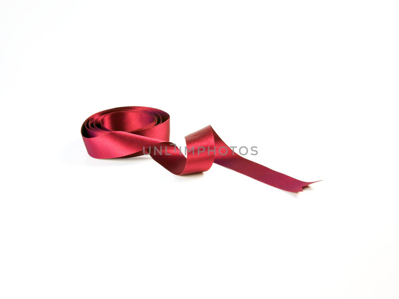 Red Ribbon for Special Occasions on a white background