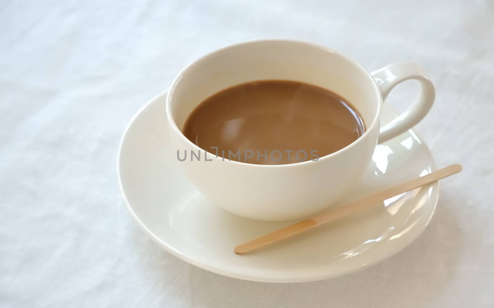 Coffee cup on table