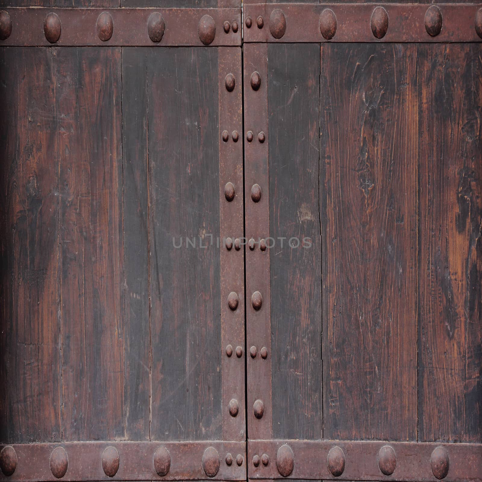 Vintage wooden door texture for background