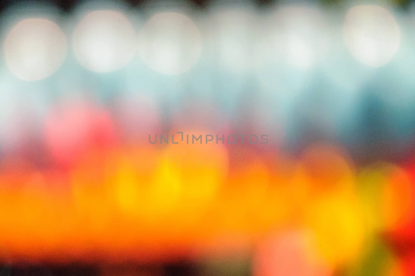 Abstract colorful circular bokeh by NuwatPhoto