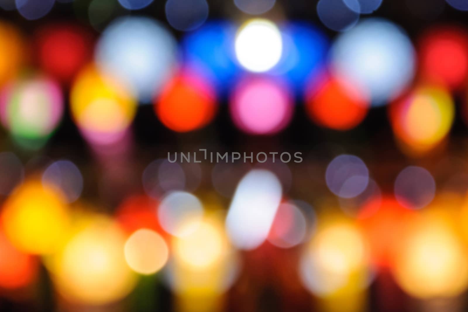 Abstract colorful circular bokeh  by NuwatPhoto