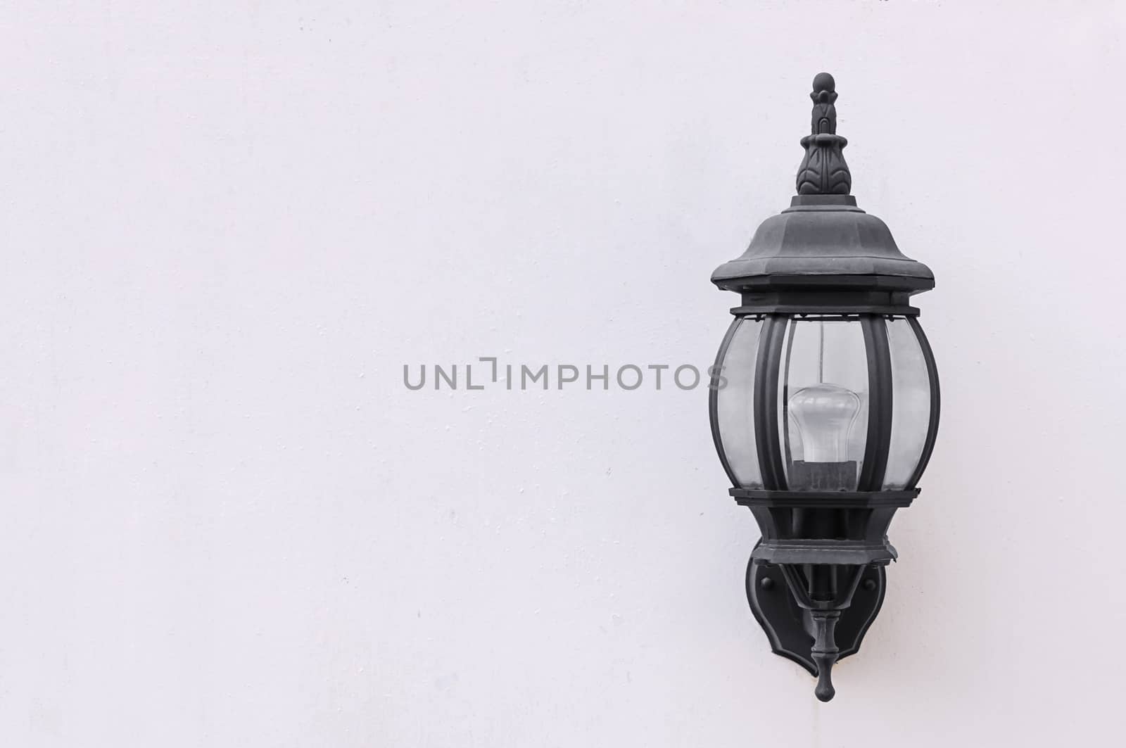 Lantern on white Wall 