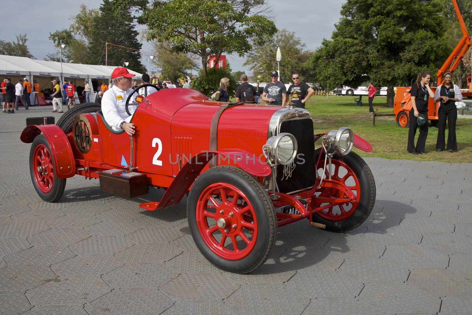 Red Antique Alfa at the Melbourne Grand Prix 2010
