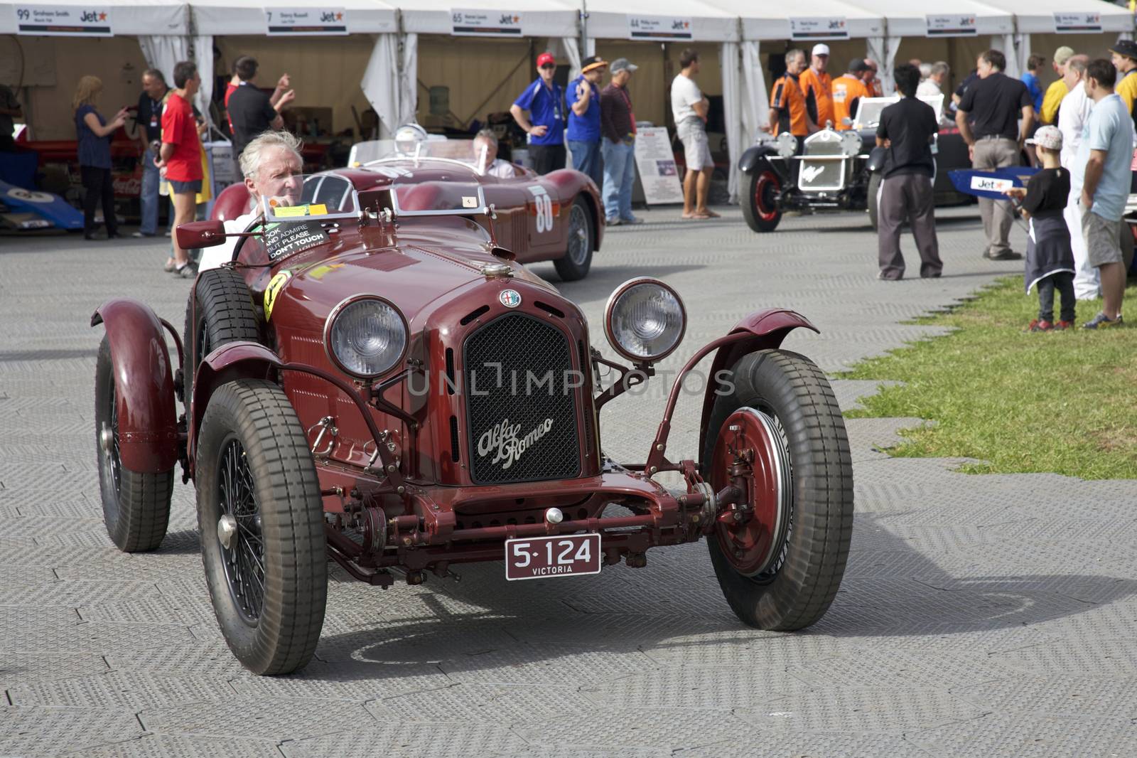 Red Antique Alfa at the Melbourne Grand Prix 2010