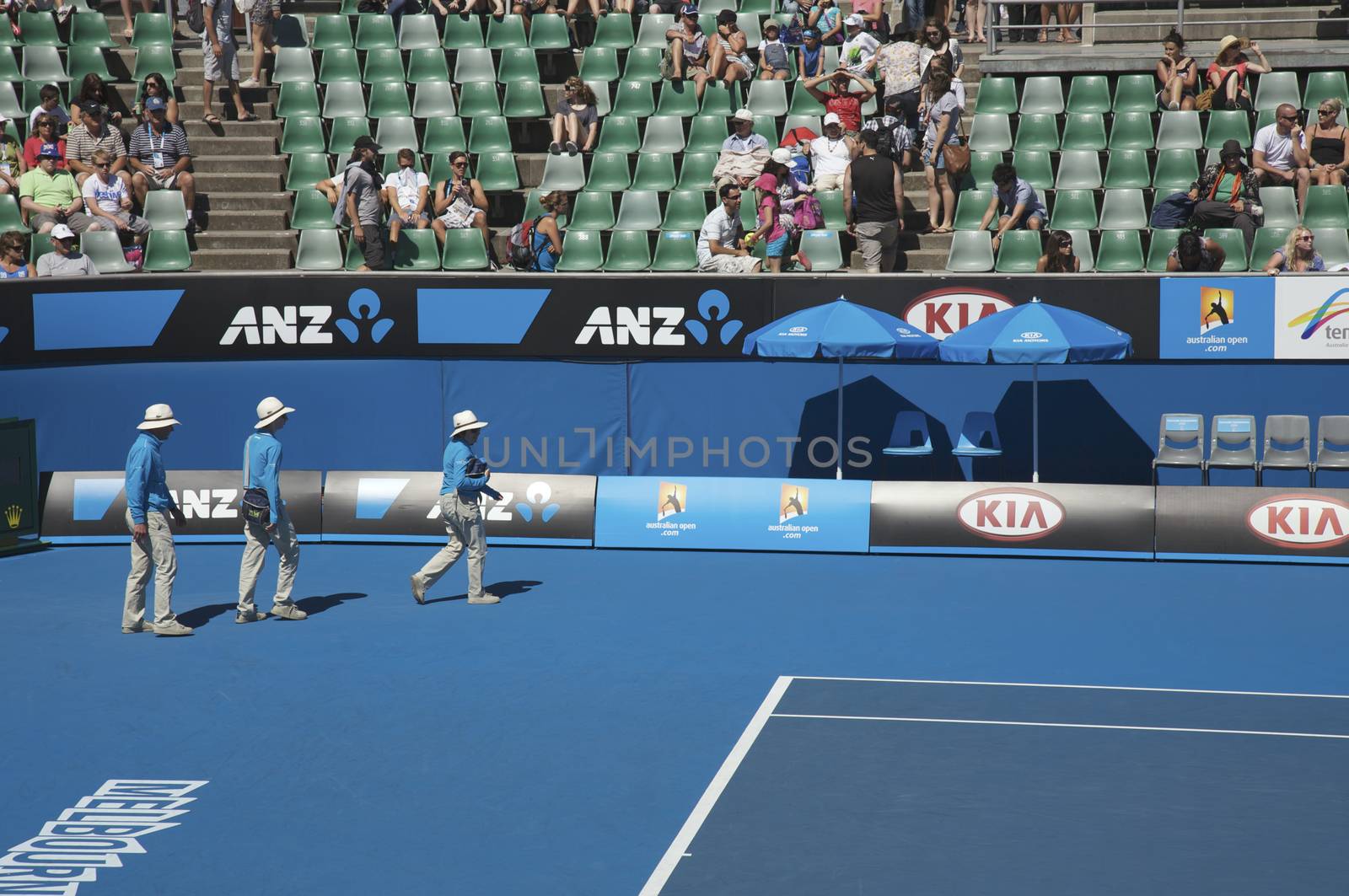 Australian Open Tennis Tournament Three Empires in the Melbourne Tennis Court