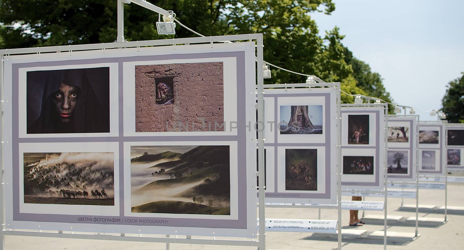 Activities in the streets of Varna an early Saturday in August