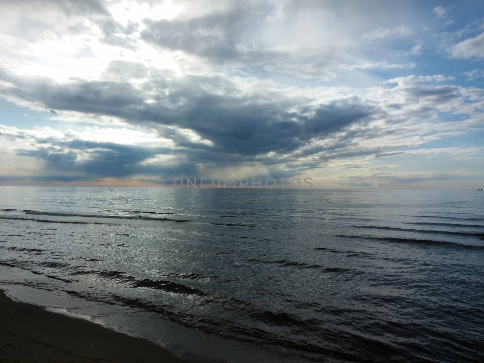 waves during a storm in the Baltic sea