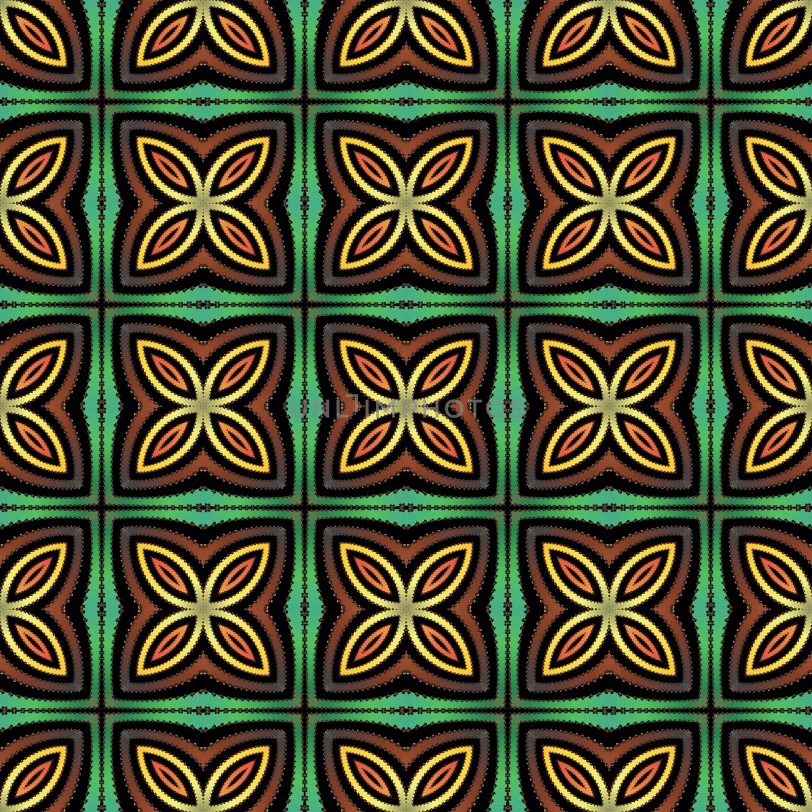 Digital computer graphic - seamless decorative ornament for design.
