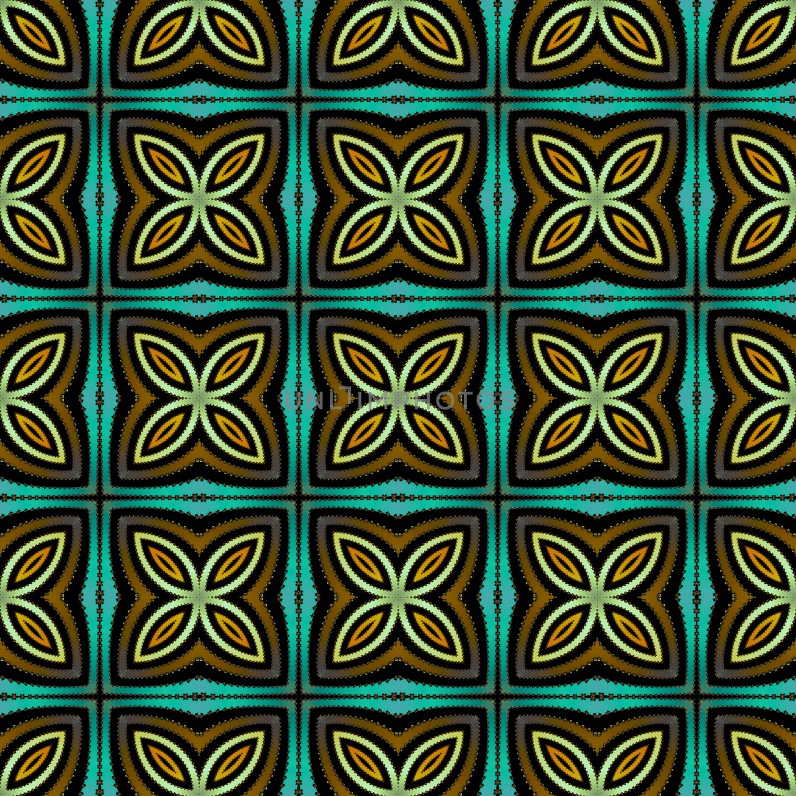 Digital computer graphic - seamless decorative ornament for design.