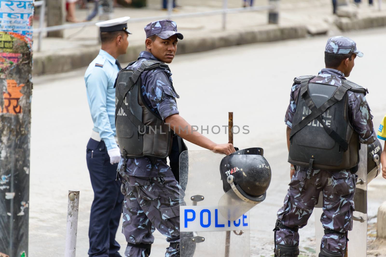 KATHMANDU, NEPAL - AUGUST 3, 2014: Indian Prime Minister Narendra Modi arrives in Kathmandu on a 2-day official Nepal visit.