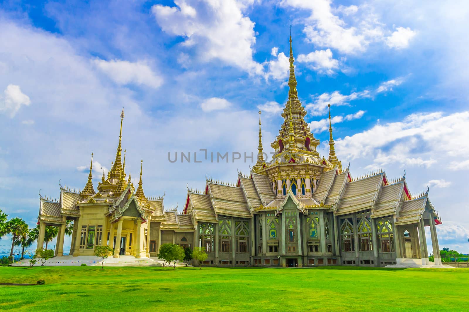 Thai Temple in Thailand by seksan44