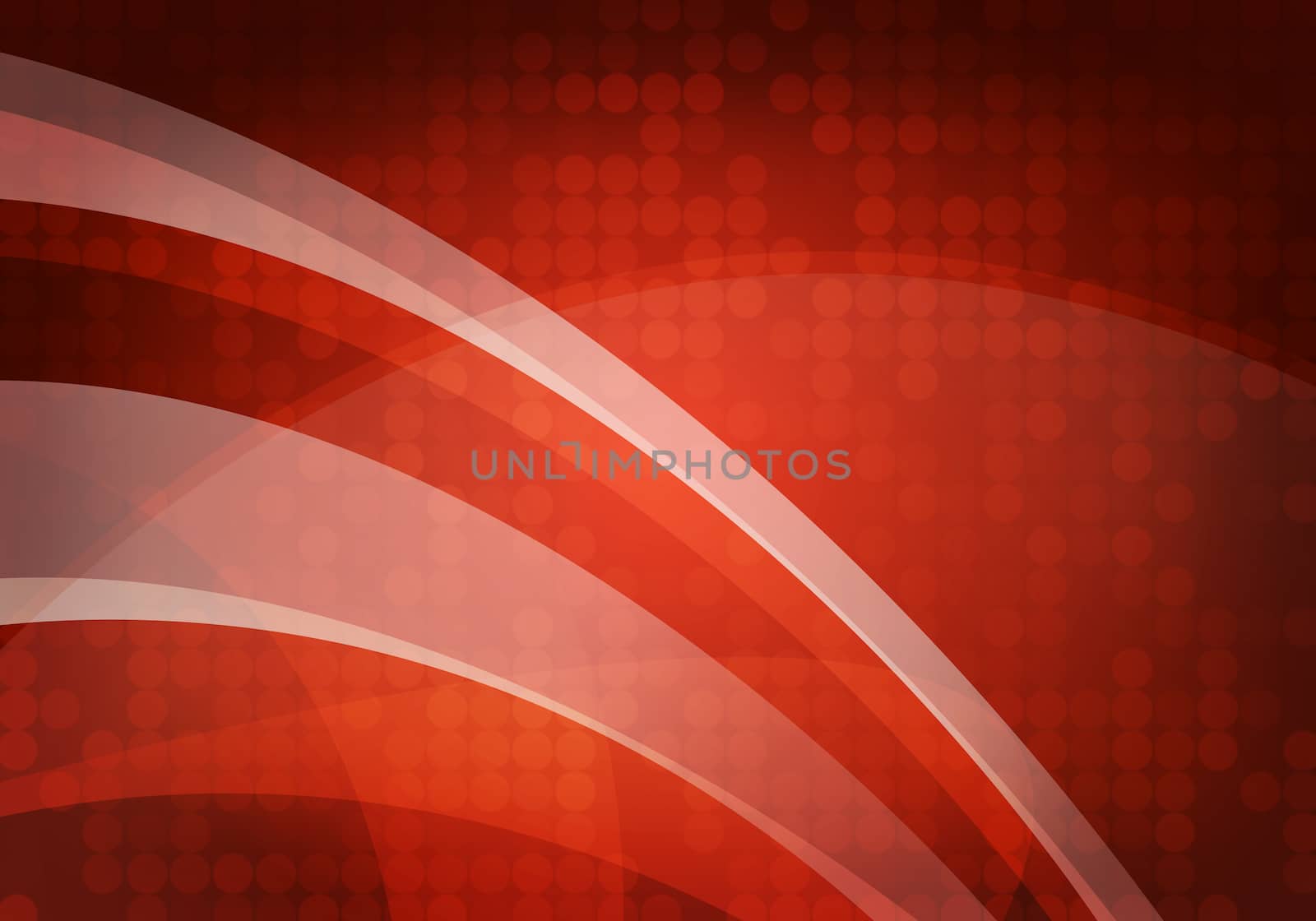 Abstract red background with smooth lines. Contemporary style