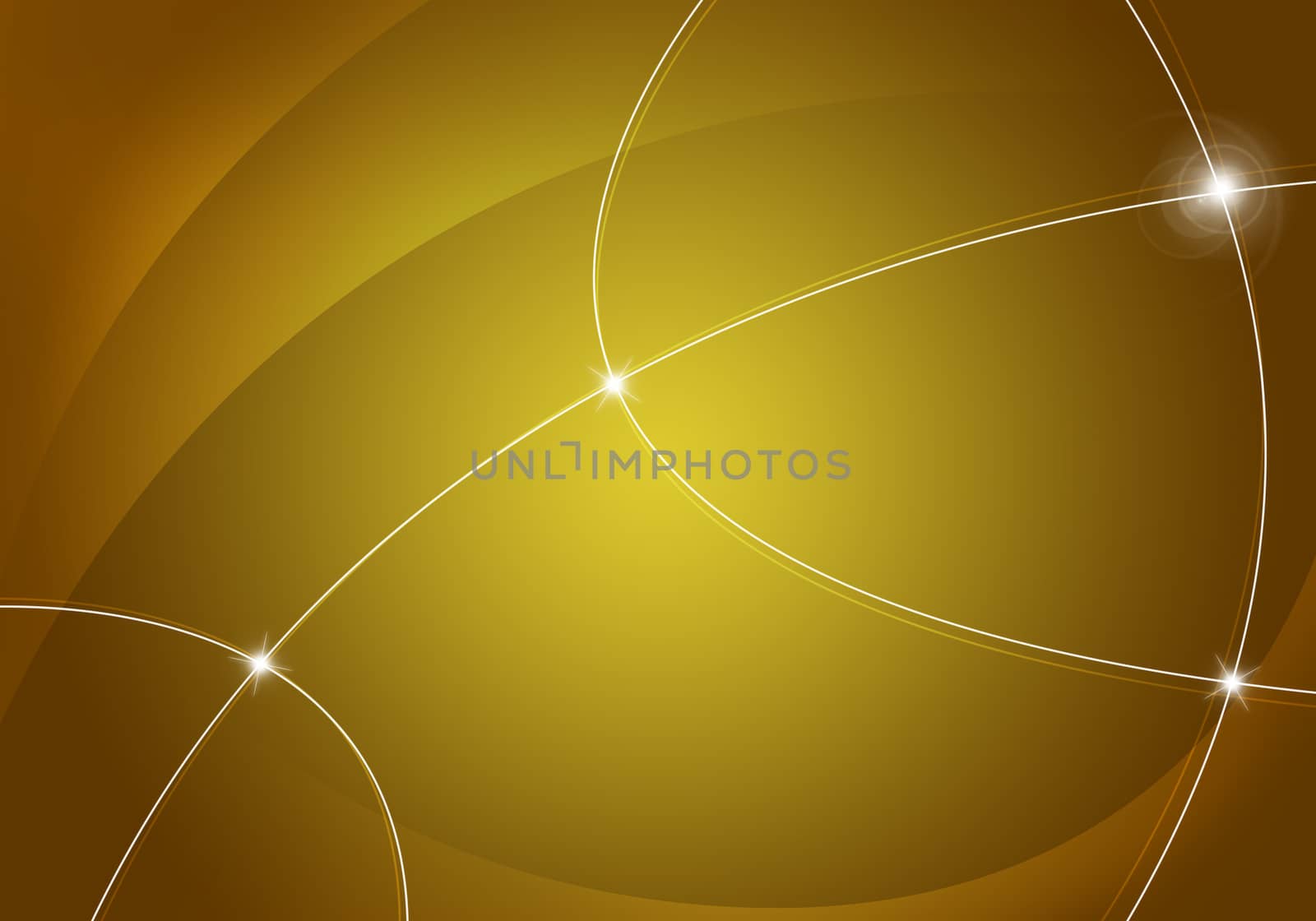 Abstract yellow background with smooth lines. Contemporary style