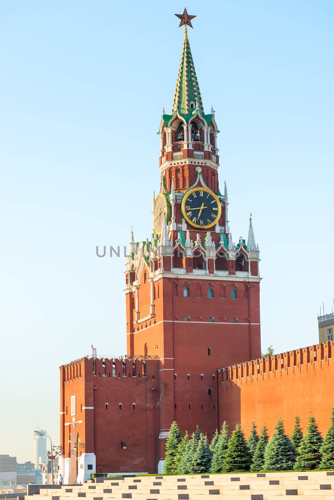 Sights of Moscow Kremlin's Spassky Tower by kosmsos111