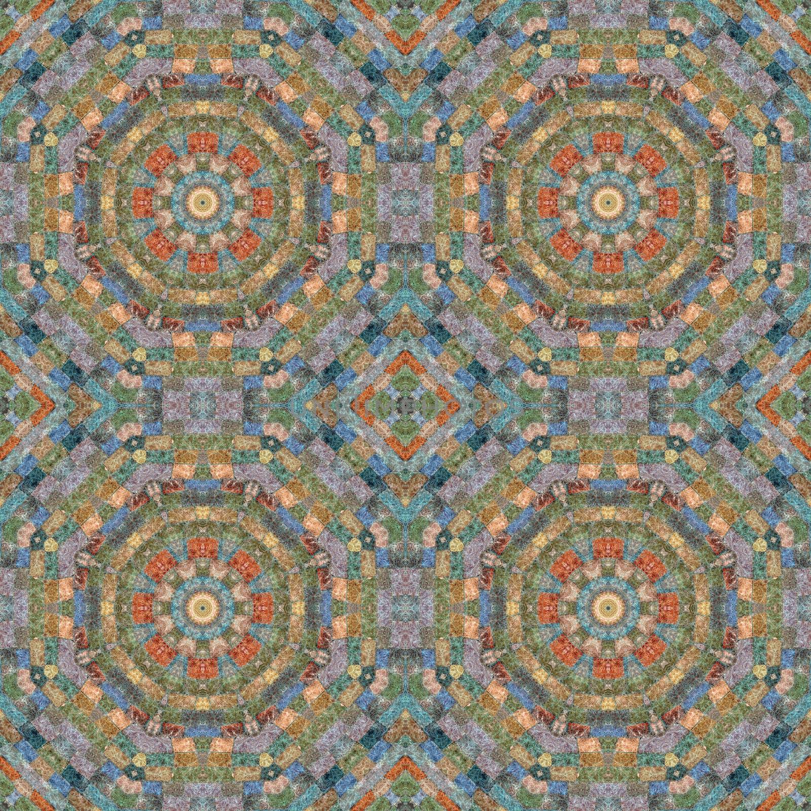 Abstract artistic background, seamless abstract pattern, mosaic of fabric, colored wool mohair