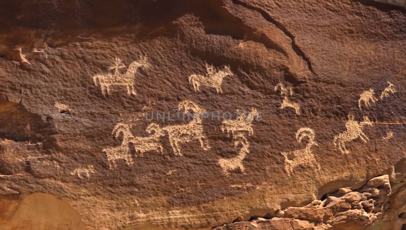 Petroglyph in canyonlands national park 