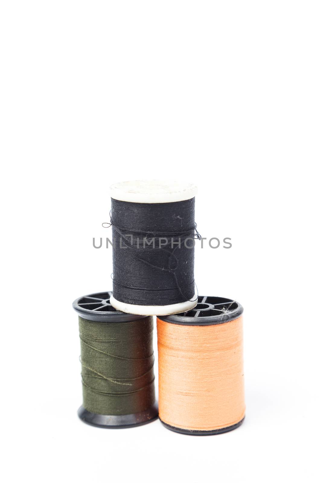 bobbin on white isolated background.bobbin packshot in studio.