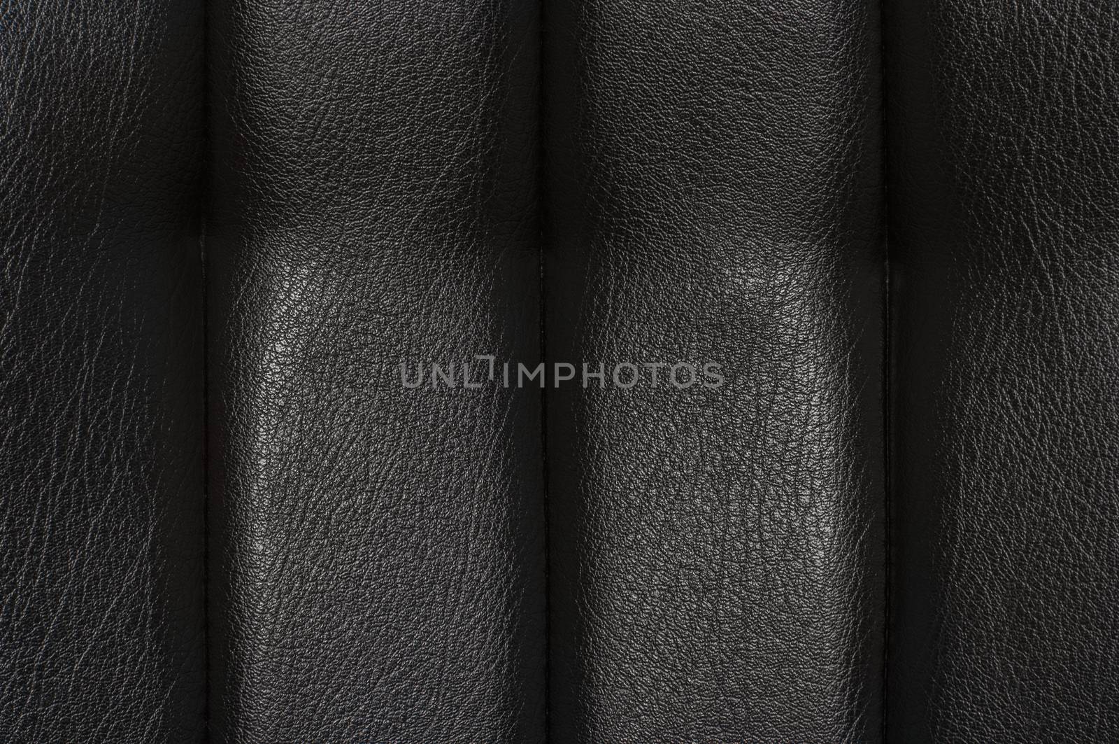 Black leather for texture from car seats