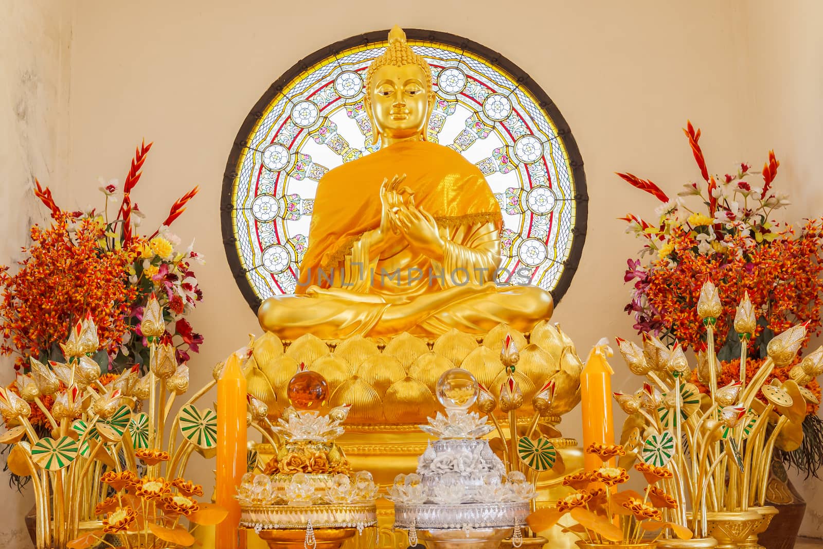 Buddha image, Phasornkaew Temple ,that place for meditation that practices, Khao Kho Phetchabun Thailand