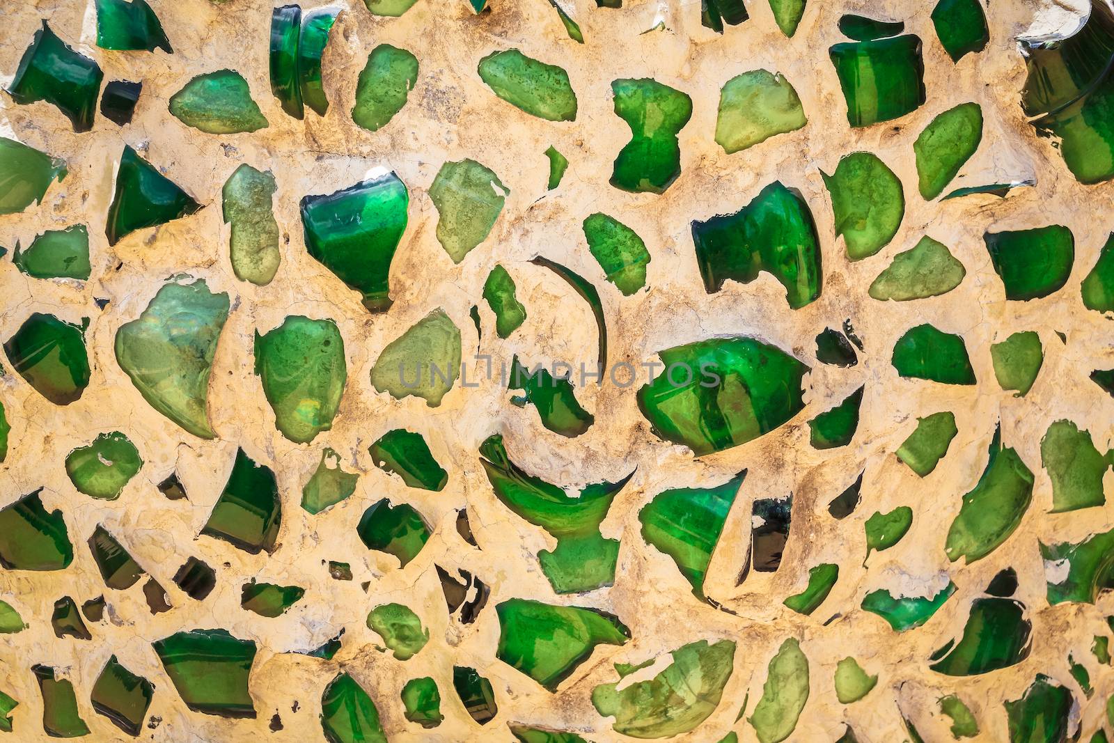 gravel green glass color texture mosaic pattern abstract background