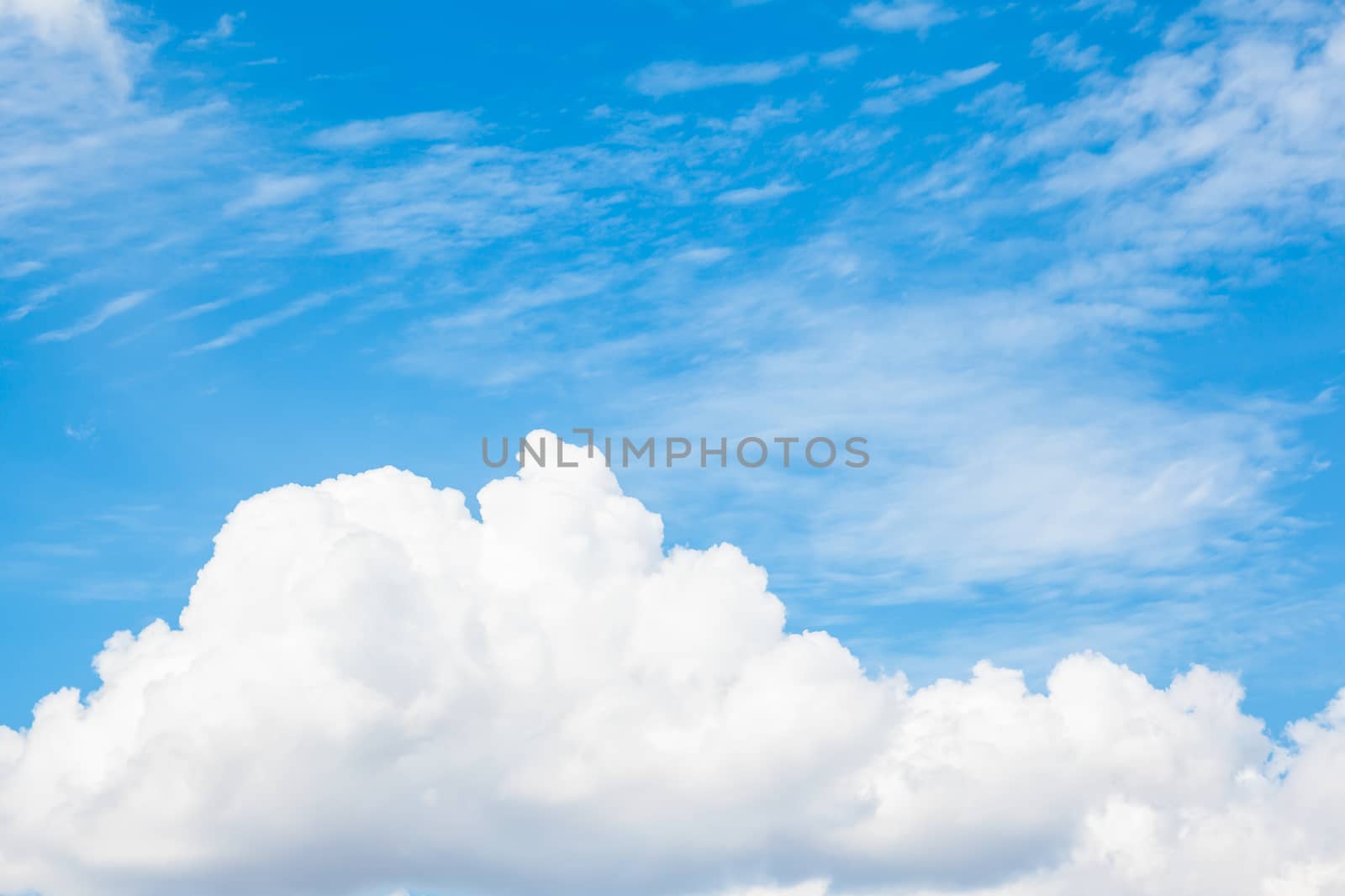 blue sky with cloud
