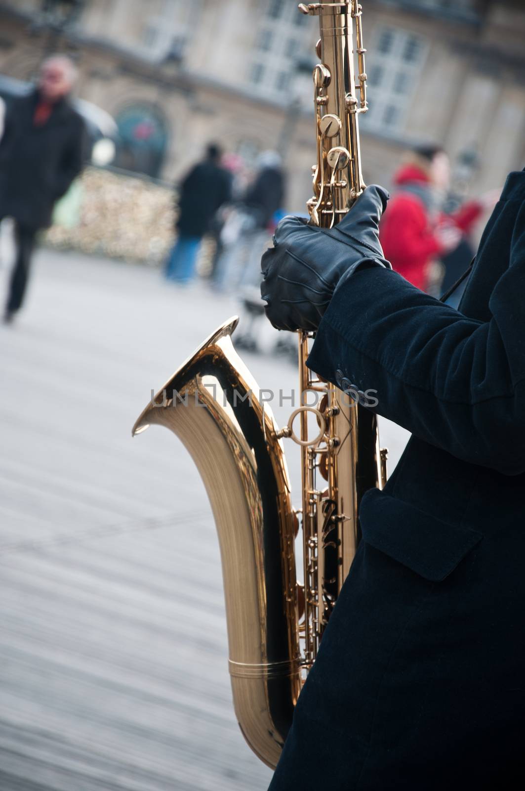 saxophone in Paris by NeydtStock