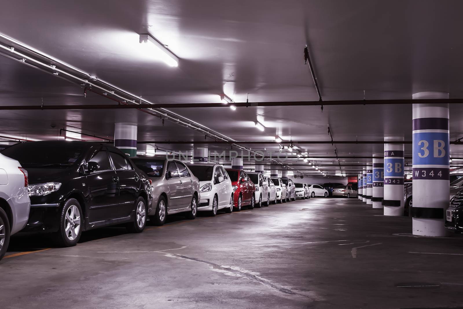 Underground car parking lot