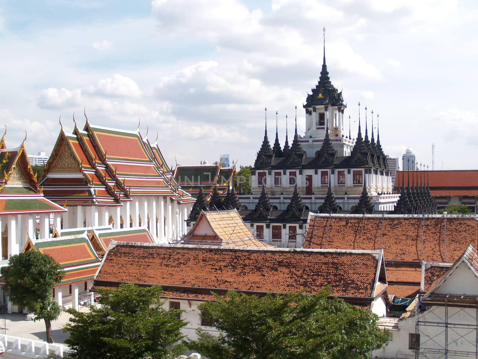 metallic castle in thailand