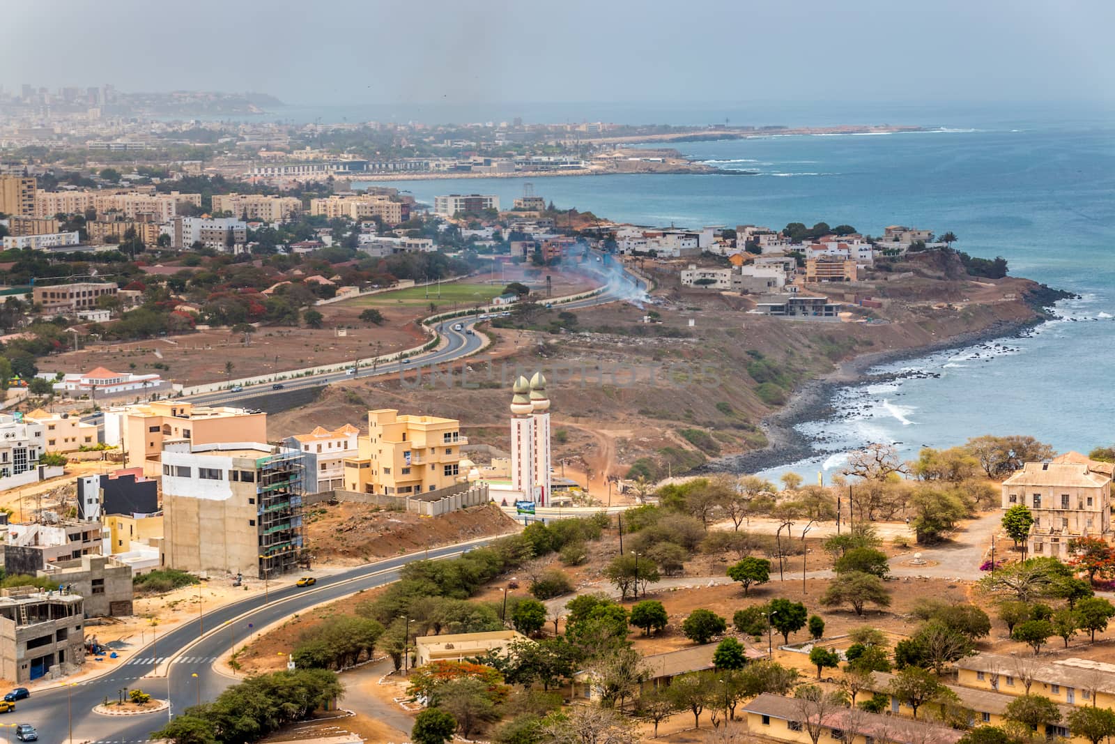 Aerial view of Dakar by derejeb