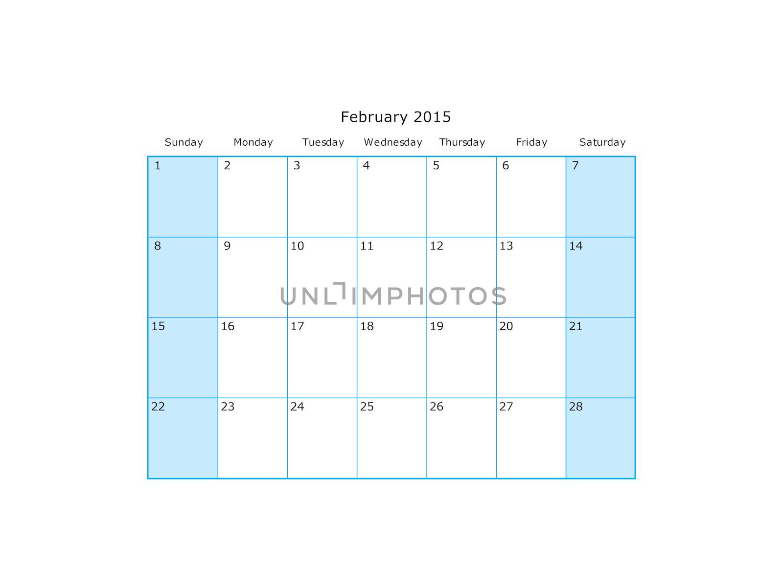 Calendar2015MonthsINDIV-ARTB-BLUE by DragonEyeMedia