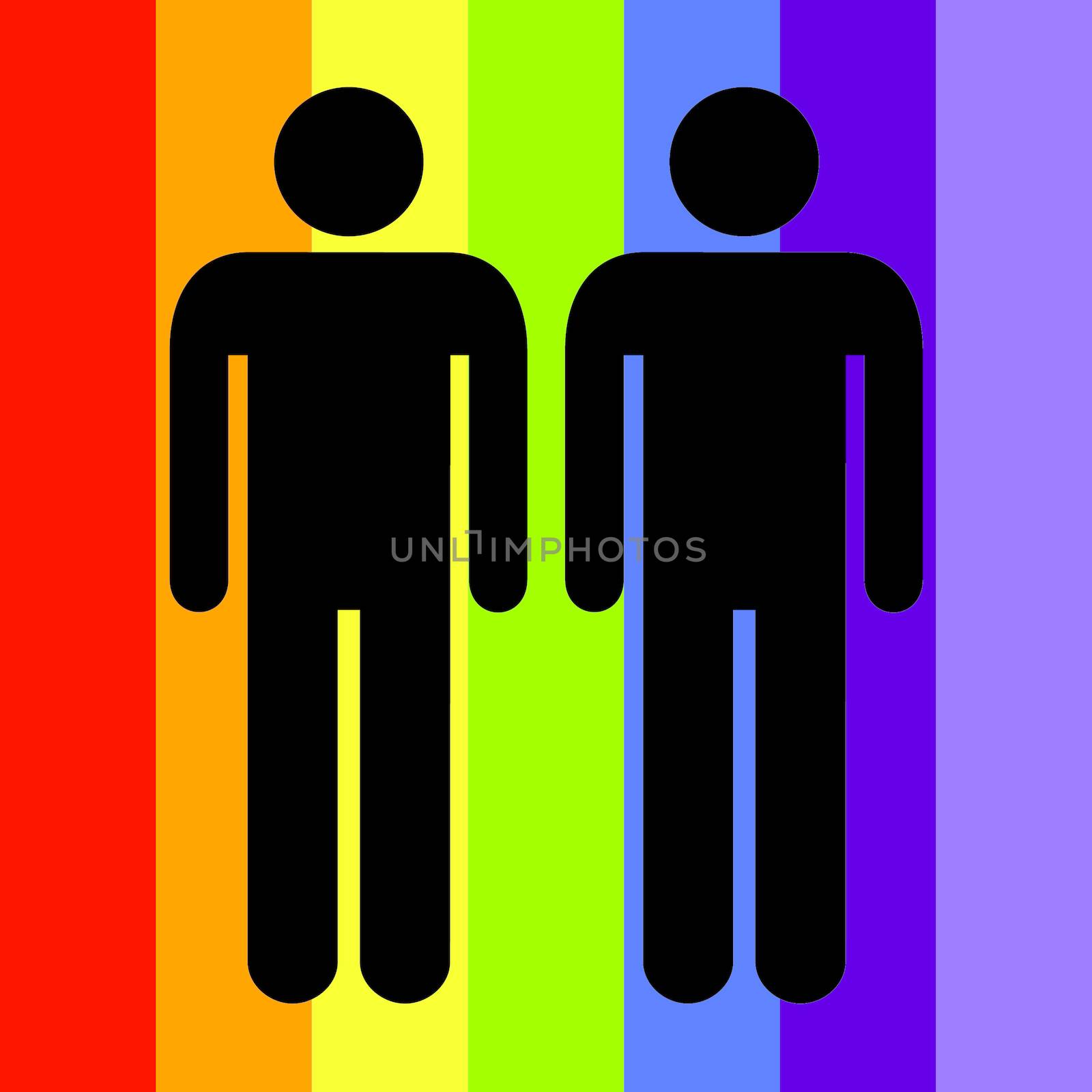 Illustration of Gay Love by DragonEyeMedia