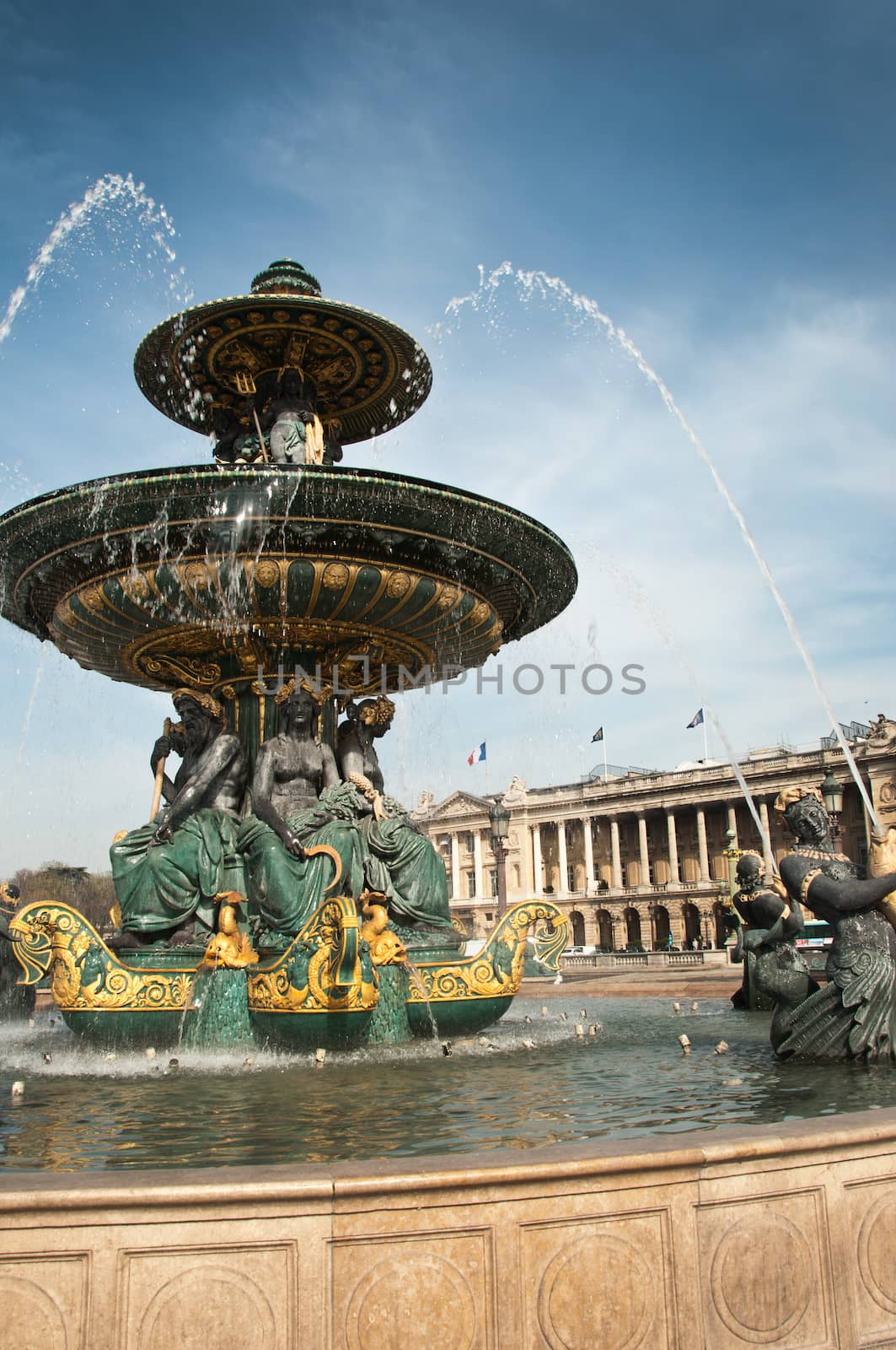 fountain Concorde place in paris